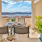 In Okrug Gornji With Sea View, Terrace, Air Conditioning, Wifi 5051-2 * 特罗吉尔